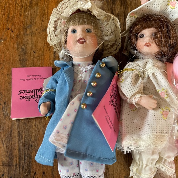 Vintage 9” Porcelain Dolls Paradise Galleries Set of 4 - Picture 2 of 9